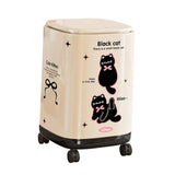 Maxbell Trash Can with 360° Universal Wheels with Lid for Apartment Dining Room Cafe