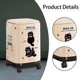 Maxbell Trash Can with 360° Universal Wheels with Lid for Apartment Dining Room Cafe