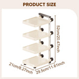 Maxbell Pot Storage Rack 4 Layer Pan Organizer Rack for Bakeware Countertop Cookware