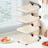 Maxbell Pot Storage Rack 4 Layer Pan Organizer Rack for Bakeware Countertop Cookware