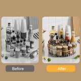 Maxbell 360° Rotating Makeup Organizer Kitchen Spice Rack for Fruits Perfume Trinket