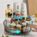 Maxbell 360° Rotating Makeup Organizer Kitchen Spice Rack for Fruits Perfume Trinket