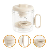 Maxbell Yogurt Strainer with Lid Quick Yoghurt Maker for Fruit Juice Nut Milk Cheese White