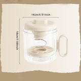 Maxbell Yogurt Strainer with Lid Quick Yoghurt Maker for Fruit Juice Nut Milk Cheese White