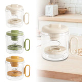 Maxbell Yogurt Strainer with Lid Quick Yoghurt Maker for Fruit Juice Nut Milk Cheese White