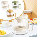 Maxbell Yogurt Strainer with Lid Quick Yoghurt Maker for Fruit Juice Nut Milk Cheese White