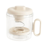 Maxbell Yogurt Strainer with Lid Quick Yoghurt Maker for Fruit Juice Nut Milk Cheese White
