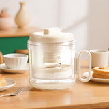 Maxbell Yogurt Strainer with Lid Quick Yoghurt Maker for Fruit Juice Nut Milk Cheese White
