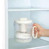Maxbell Yogurt Strainer with Lid Quick Yoghurt Maker for Fruit Juice Nut Milk Cheese White