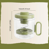 Maxbell Yogurt Strainer with Lid Quick Yoghurt Maker for Fruit Juice Nut Milk Cheese Green