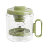 Maxbell Yogurt Strainer with Lid Quick Yoghurt Maker for Fruit Juice Nut Milk Cheese Green