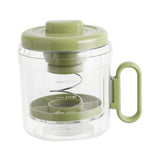Maxbell Yogurt Strainer with Lid Quick Yoghurt Maker for Fruit Juice Nut Milk Cheese Green