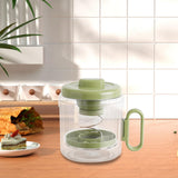 Maxbell Yogurt Strainer with Lid Quick Yoghurt Maker for Fruit Juice Nut Milk Cheese Green