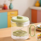 Maxbell Yogurt Strainer with Lid Quick Yoghurt Maker for Fruit Juice Nut Milk Cheese Green