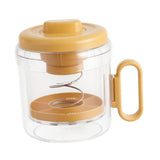Maxbell Yogurt Strainer with Lid Quick Yoghurt Maker for Fruit Juice Nut Milk Cheese Orange