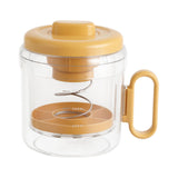 Maxbell Yogurt Strainer with Lid Quick Yoghurt Maker for Fruit Juice Nut Milk Cheese Orange