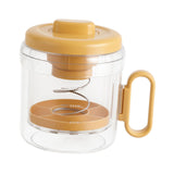 Maxbell Yogurt Strainer with Lid Quick Yoghurt Maker for Fruit Juice Nut Milk Cheese Orange