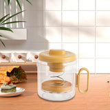 Maxbell Yogurt Strainer with Lid Quick Yoghurt Maker for Fruit Juice Nut Milk Cheese Orange