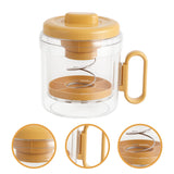 Maxbell Yogurt Strainer with Lid Quick Yoghurt Maker for Fruit Juice Nut Milk Cheese Orange
