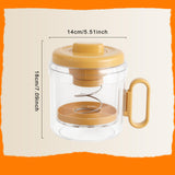 Maxbell Yogurt Strainer with Lid Quick Yoghurt Maker for Fruit Juice Nut Milk Cheese Orange