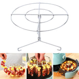 Maxbell BBQ Skewer Rack Stable Multipurpose Air Fryer Rack for Party Camping Veggies