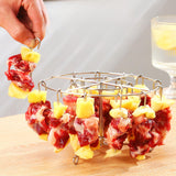 Maxbell BBQ Skewer Rack Stable Multipurpose Air Fryer Rack for Party Camping Veggies