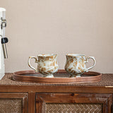 Maxbell Tea Cup and Saucer Set Novelty Stylish Coffee Cup for Office Wedding Kitchen