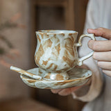 Maxbell Tea Cup and Saucer Set Novelty Stylish Coffee Cup for Office Wedding Kitchen