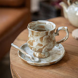 Maxbell Tea Cup and Saucer Set Novelty Stylish Coffee Cup for Office Wedding Kitchen