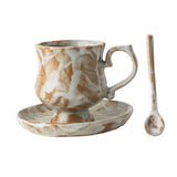Maxbell Tea Cup and Saucer Set Novelty Stylish Coffee Cup for Office Wedding Kitchen