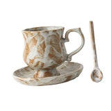 Maxbell Tea Cup and Saucer Set Novelty Stylish Coffee Cup for Office Wedding Kitchen
