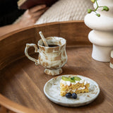 Maxbell Tea Cup and Saucer Set Novelty Stylish Coffee Cup for Office Wedding Kitchen