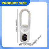 Maxbell Cooling Fan with Humidifier Outdoor with Timer Outside USB Personal Desk Fan White