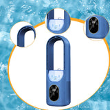 Maxbell Cooling Fan with Humidifier Outdoor with Timer Outside USB Personal Desk Fan Blue