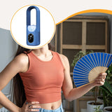 Maxbell Cooling Fan with Humidifier Outdoor with Timer Outside USB Personal Desk Fan Blue