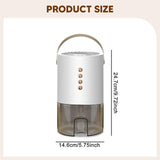 Maxbell Air Dehumidifier Compact Electric Mini Dehumidifier for Basement Bathroom RV white