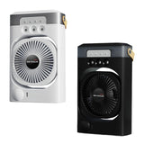 Maxbell Portable Air Conditioner with 600ml Water Tank Personal Desktop Electric Fan White