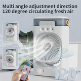 Maxbell Portable Air Conditioner with 600ml Water Tank Personal Desktop Electric Fan White