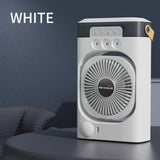 Maxbell Portable Air Conditioner with 600ml Water Tank Personal Desktop Electric Fan White