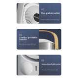 Maxbell Portable Air Conditioner with 600ml Water Tank Personal Desktop Electric Fan White