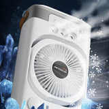 Maxbell Portable Air Conditioner with 600ml Water Tank Personal Desktop Electric Fan White