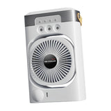 Maxbell Portable Air Conditioner with 600ml Water Tank Personal Desktop Electric Fan White