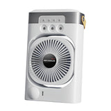 Maxbell Portable Air Conditioner with 600ml Water Tank Personal Desktop Electric Fan White