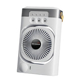 Maxbell Portable Air Conditioner with 600ml Water Tank Personal Desktop Electric Fan White