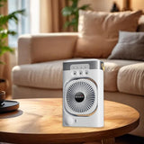 Maxbell Portable Air Conditioner with 600ml Water Tank Personal Desktop Electric Fan White