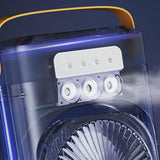 Maxbell Portable Air Conditioner with 600ml Water Tank Personal Desktop Electric Fan Black
