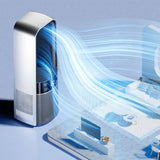 Maxbell Bladeless Desk Fan with Light Portable Air Conditioner for Dorm Table Office