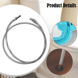 Maxbell Flexible Plumbing Drill Pipe Cleaner Drain Snake Cable for Sewer Toilet Sink 2m