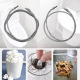 Maxbell Flexible Plumbing Drill Pipe Cleaner Drain Snake Cable for Sewer Toilet Sink 2m