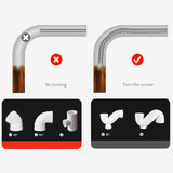 Maxbell Flexible Plumbing Drill Pipe Cleaner Drain Snake Cable for Sewer Toilet Sink 2m